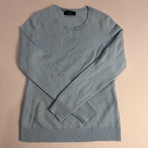Lord & Taylor Cashmere Sweater Womens Small Blue Pullover Long Sleeve
